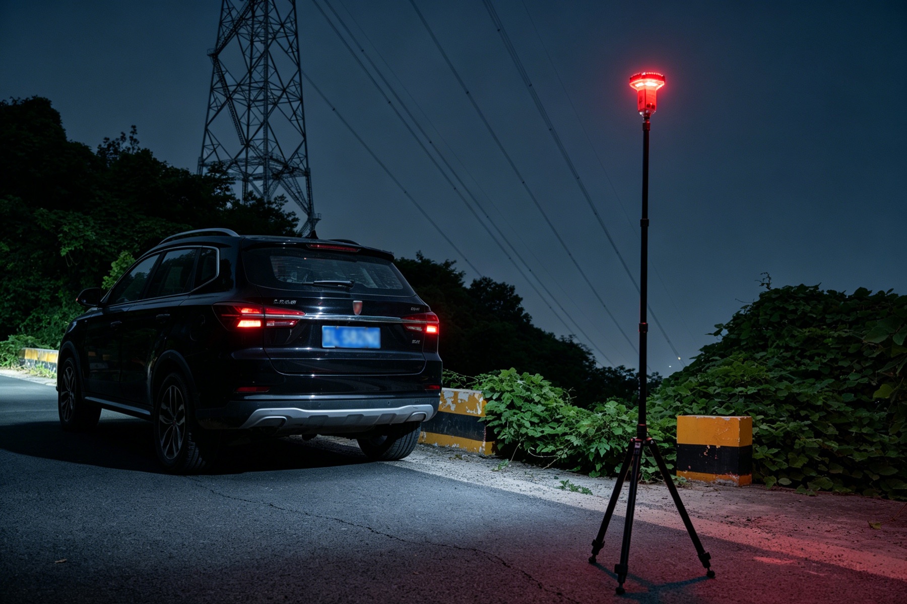 Roadside rescue beacon